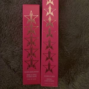 Jeffree Star lipstick and lipliner